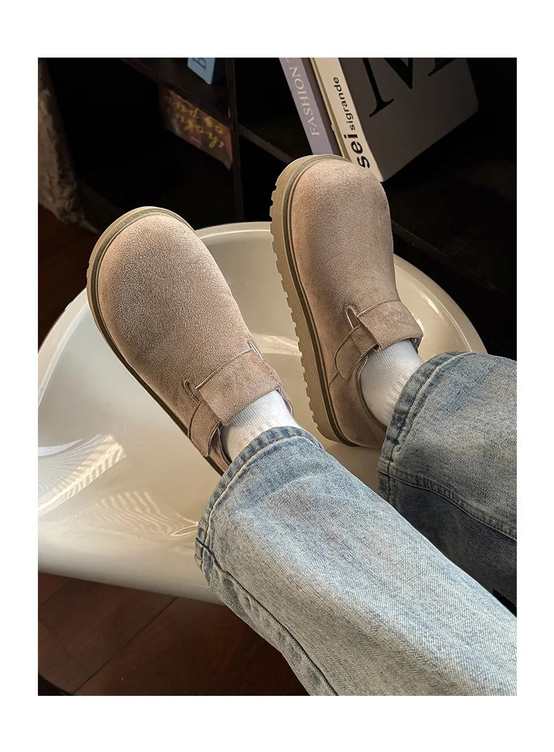 Spring and Autumn Men's Derby Shoes‌ – New Design, Height-Increasing, Stylish, Comfortable for Walking, Casual Flat-Toe Loafers