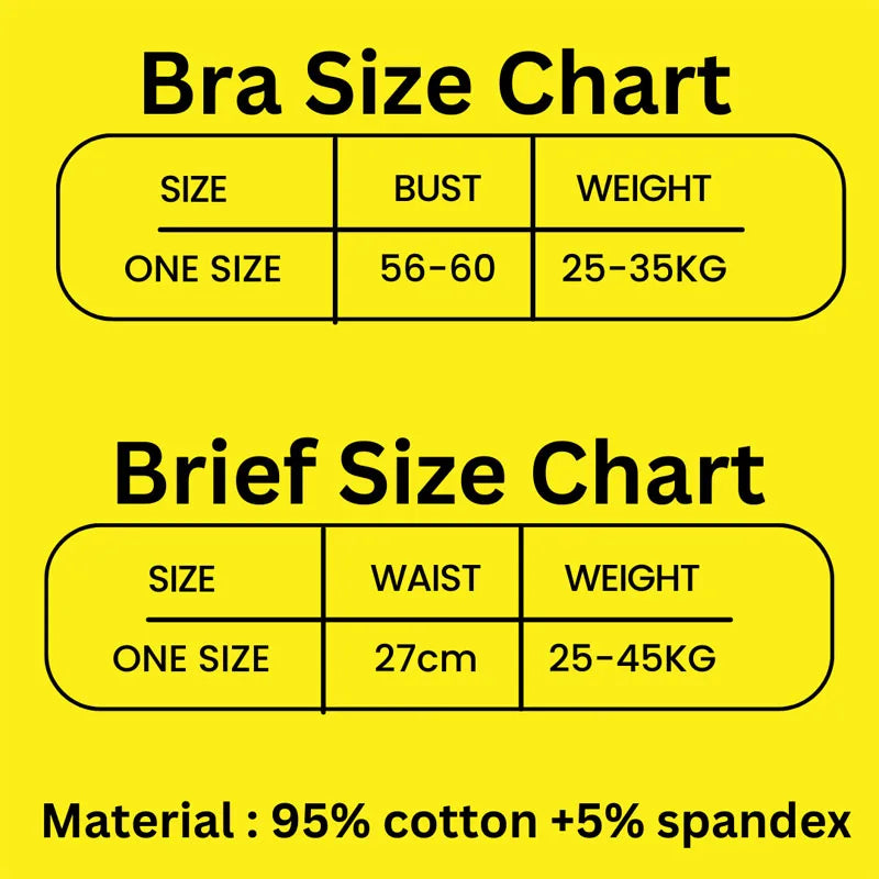 Cotton Girls Panties And Bras Sets Teenage Girls Cotton Training Bra Panty Set Solid Kids Sports Bra Briefs Underwear