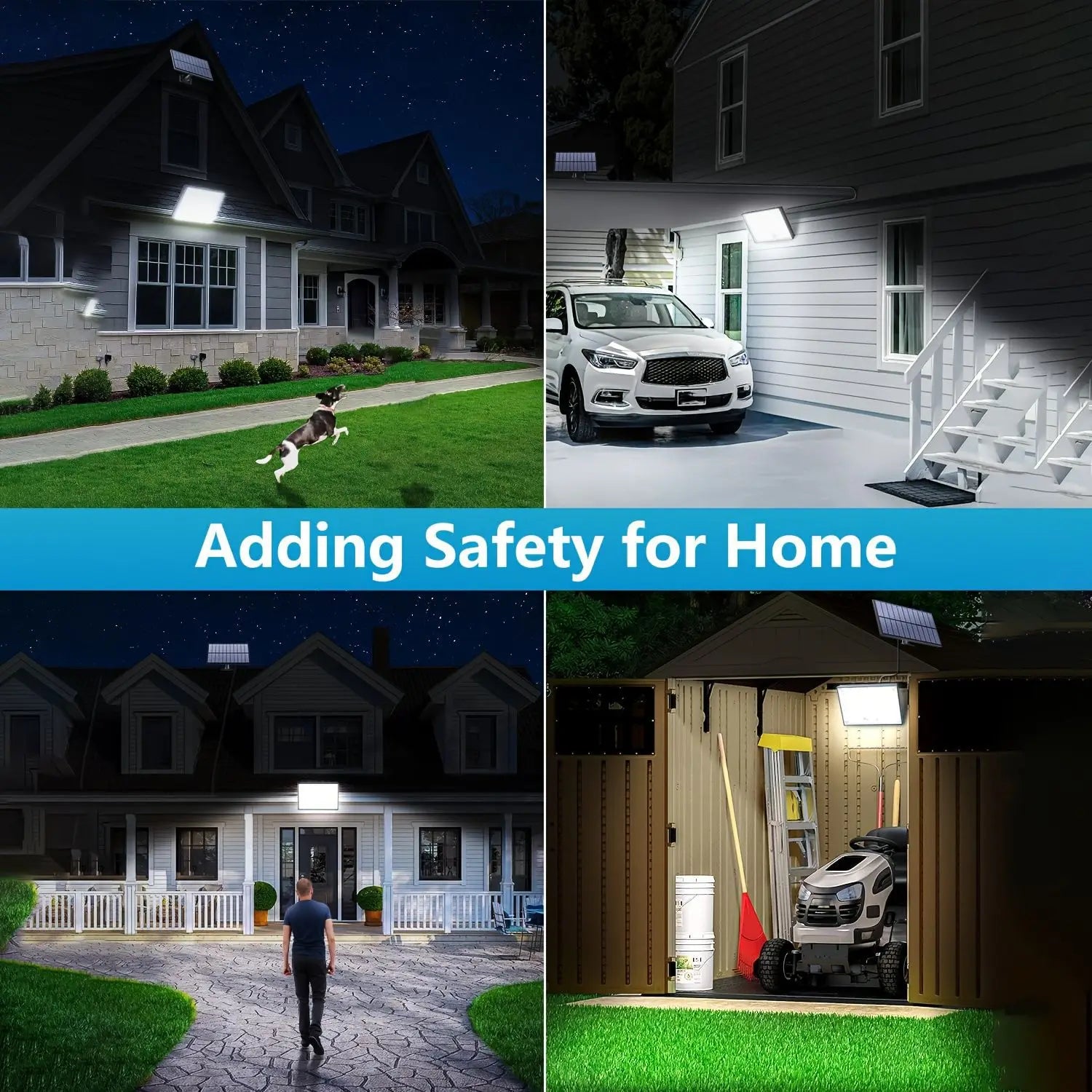 Solar Lights Outdoor 400LED Remote Solar Security Lights Outdoor Motion Sensor Waterproof Solar Wall Lamp Garden Patio Yard