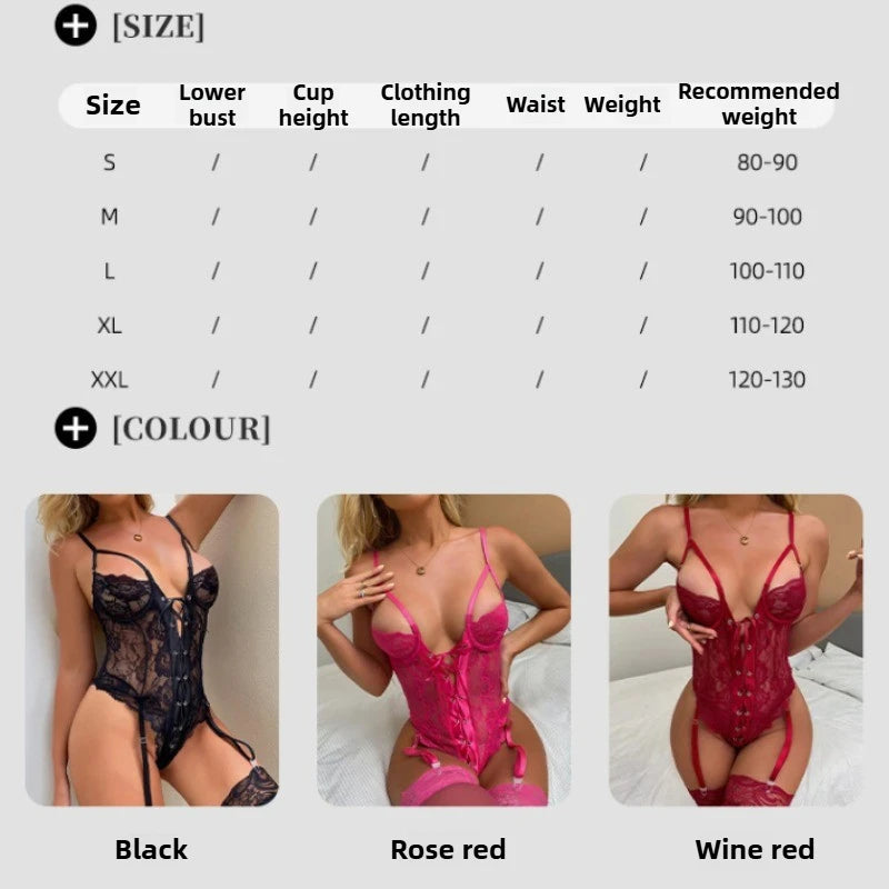 Erotic Sexy Lace Bra and Panty Set Underwear Transparent Bra Exotic Sets Sexy Thong Woman Porn Fancy Sensual Luxury Lingerie