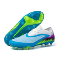 Football Shoes Men Quality Outdoor Training Soccer Boots Black White Long Spike Suitable for Teenager Boys Big Size