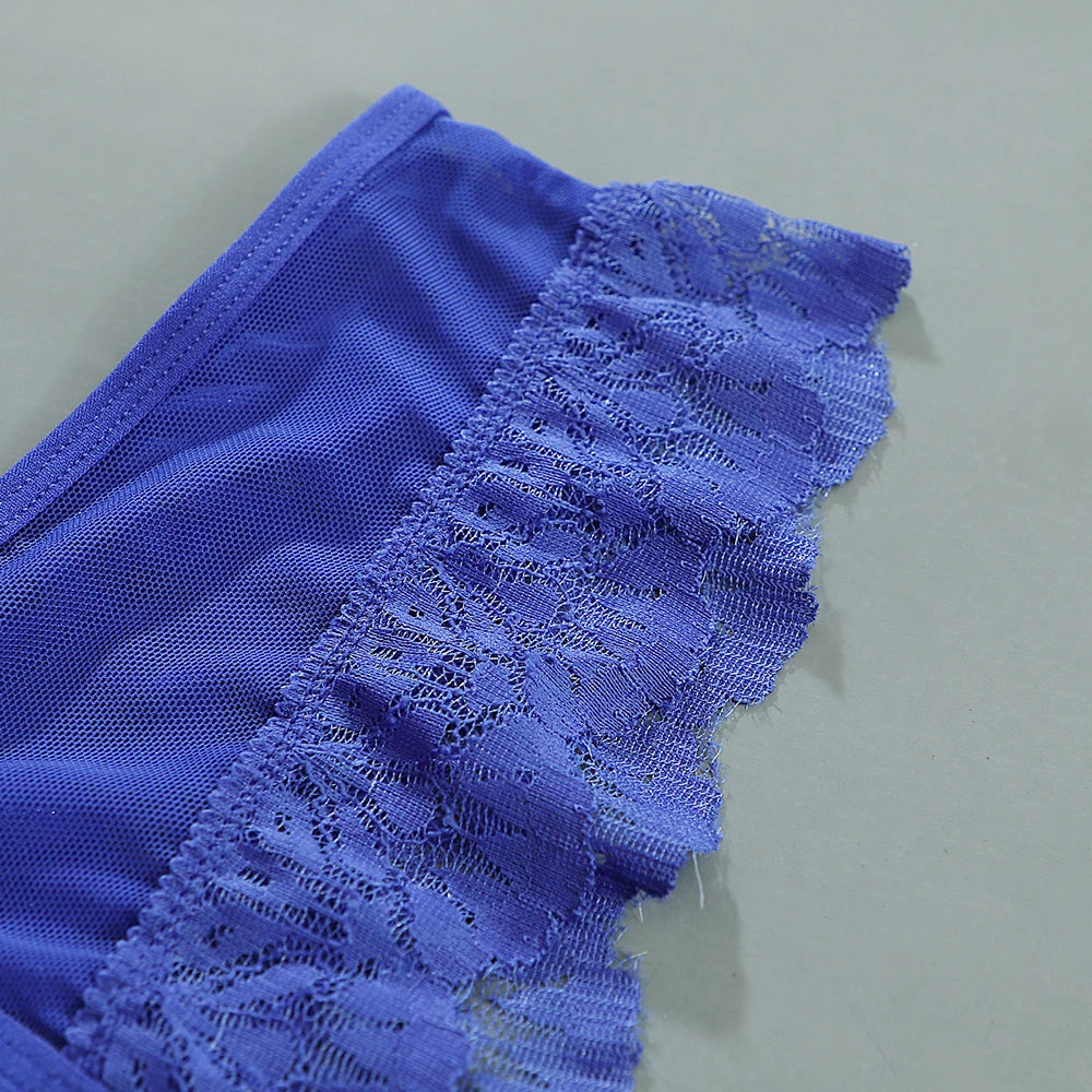 Sexy Female Llingerie  Sexy Lingerie Women's Panties Crotch Opening Transparent G-strings Thongs Hollow Out Solids Bowknot Under