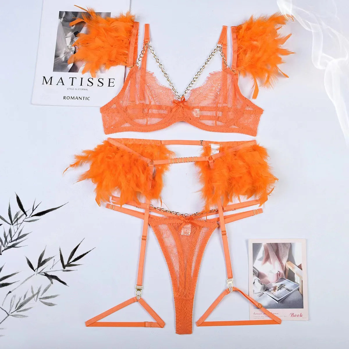 Langerie Bilizna Sexy Lingerie Outfit Vulgar Female Underwear Set for Women Clothes Sex Bіdzna Z Video Access Women's Langgery