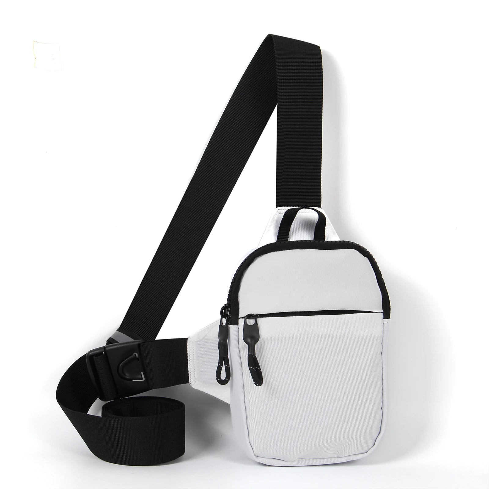 Casual Men Shoulder Chest Bag Nylon Waterproof Outdoor Sport Running Cycling Belt Bag Large Capacity Travel Phone Pouch Bag