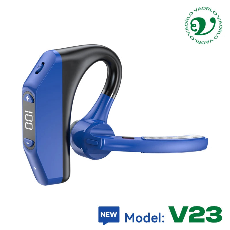 Bluetooth 5.3 Business Wireless Earphone Left Right Ear Universal LED Display With MIC Headset Ultra-long Standby For Car Driver