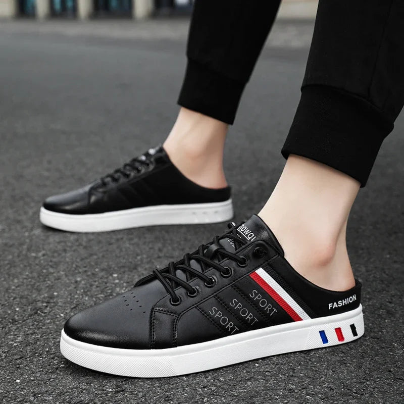 Summer Must-Haves High - End Men's Half Slippers, Fashion - Forward Flat Sneakers for Summer Designer Shoes Men