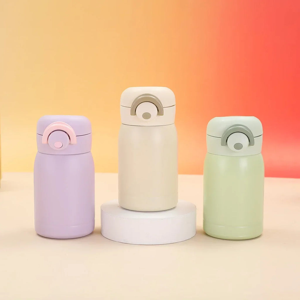 350ml/220ml Mini Thermos Cup Pocket Cup Stainless Steel Thermal Coffee Mug Vacuum Flask Insulated Hot Water Bottle Kids Gift