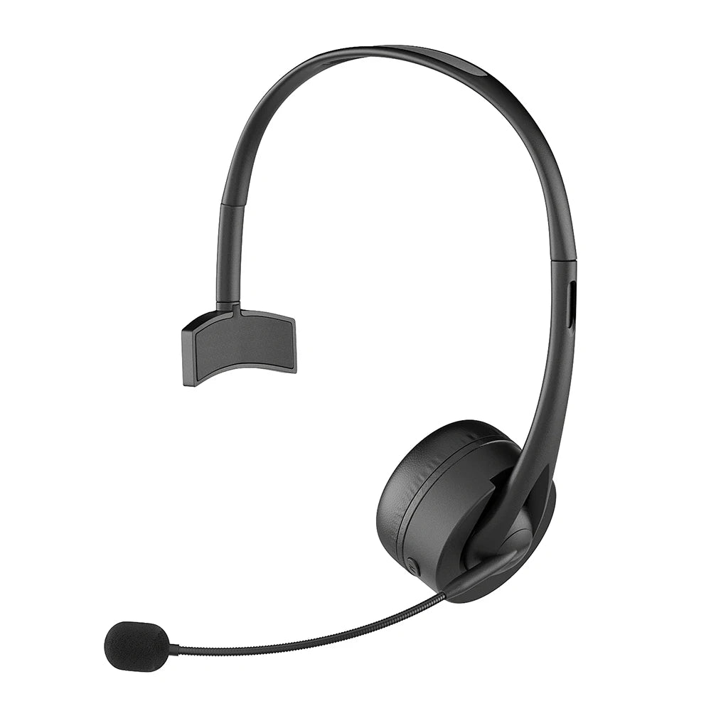 Bluetooth 5.3 Headphone With Mic Noise Reduction Hands-Free Call HiFi Lossless Wireless Headset For Call Center Office PC Laptop