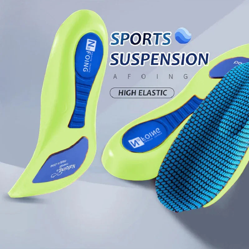 Orthopedic Insoles Feet Sport Shock-absorbing Insole Shoes Arch Support Plantar Fasciitis Templates Pads Men Women Sole Insoles