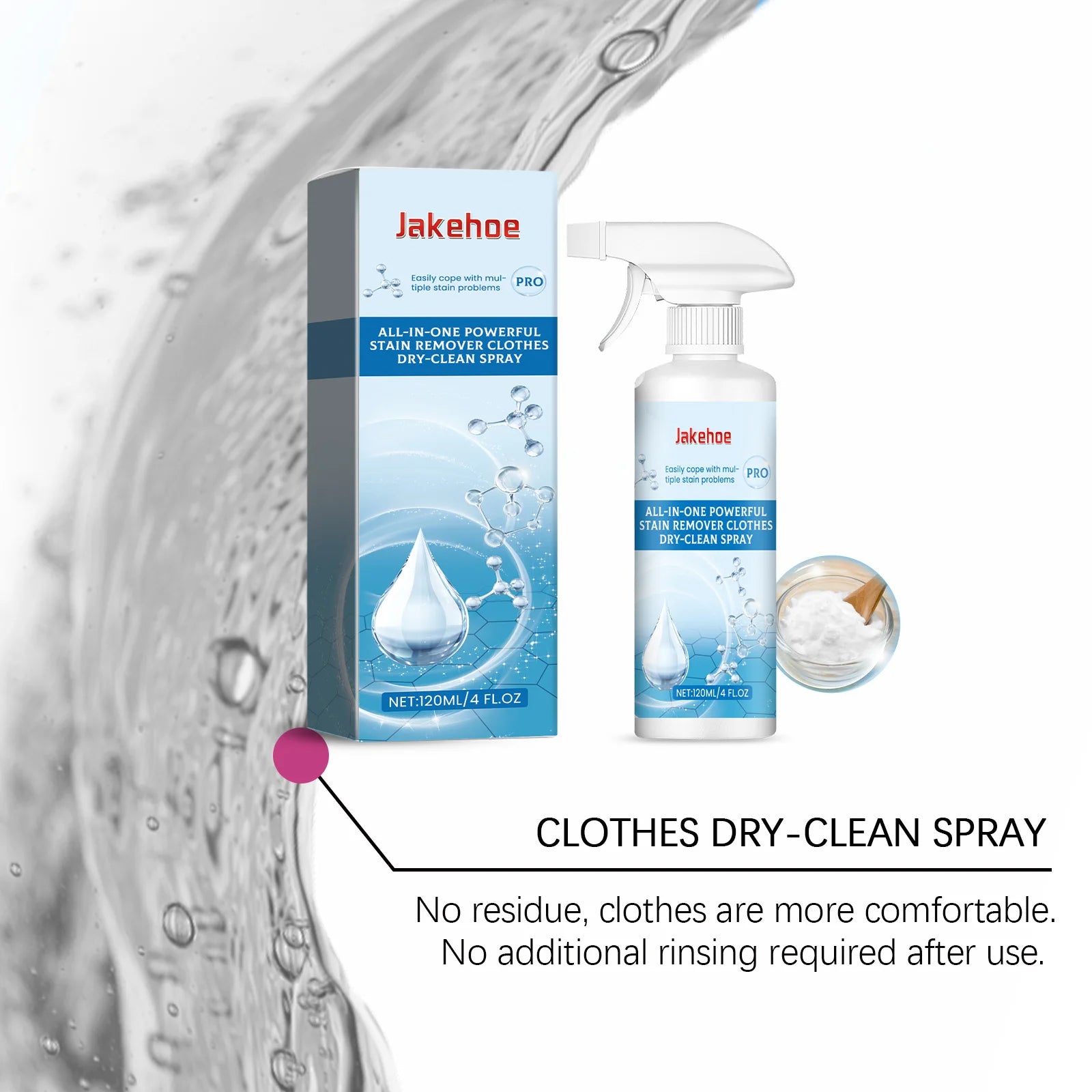 Laundry Stain Remover - Household Laundry Detergent for Stubborn Stains, Sweat Stains, Deep Cleaning of Clothes