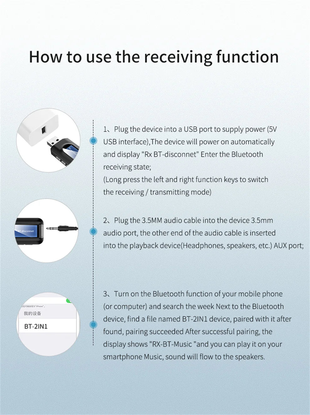 USB Bluetooth 5.0 Audio Transmitter Receiver LCD Display 3.5MM AUX RCA Stereo Wireless Adapter Dongle For PC TV Car Headphones