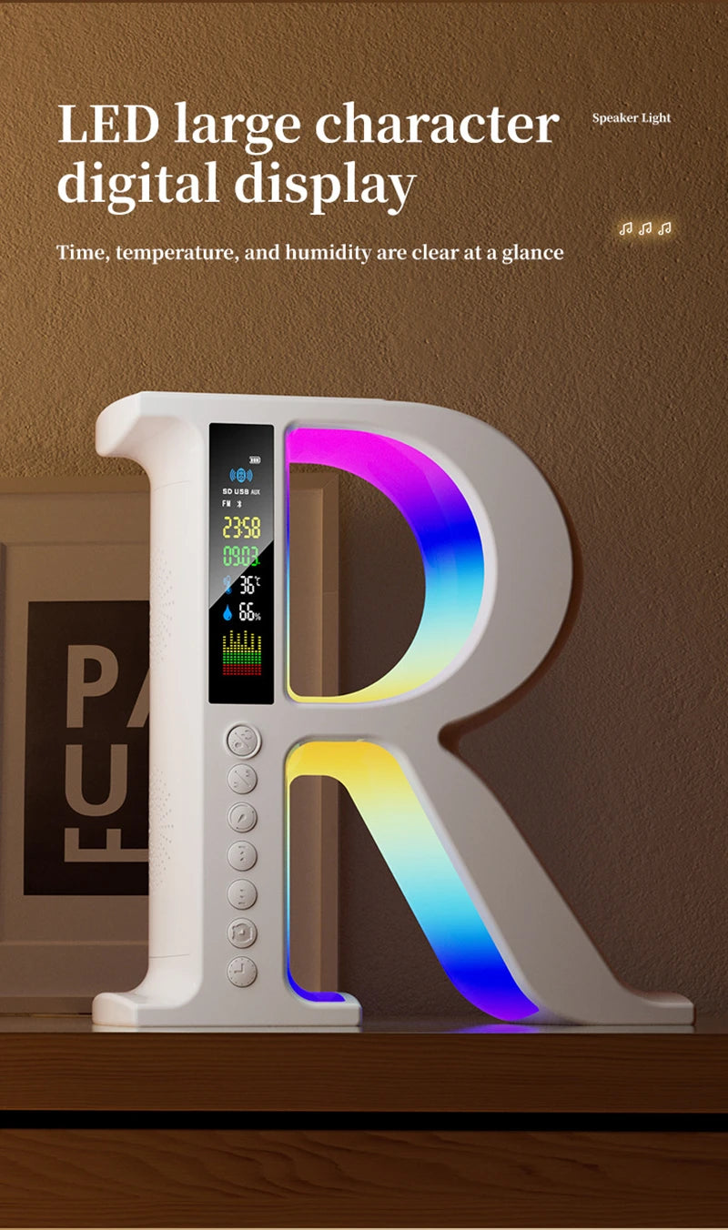 Bluetooth Speakers Wireless Charger with Portable Small Mini Speaker Color Atmosphere Lamp Multifunctional Rgb Night Light