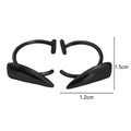 Stainless Steel Personalised Sharp Teeth Fake Piercing Lip Ring Punk Exaggerated Jewelry for Women Gothic Face Jewelry Decor