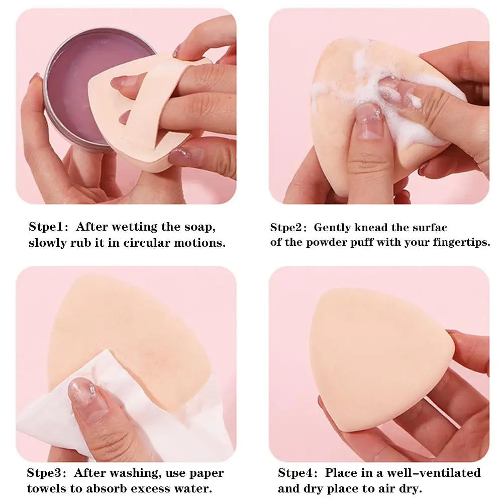 Makeup Brush Cleaner Soap /Silicone Mat, Deeply Cleans Cosmetic Color Removal for Synthetic & Natural Makeup Brushes & Sponges