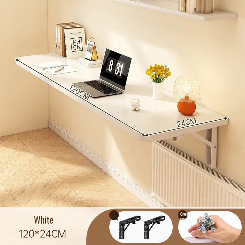 Household Wall Mounted Foldable Desk Waterproof and Anti Fouling Panel Multi Functional Suspended Wall Table