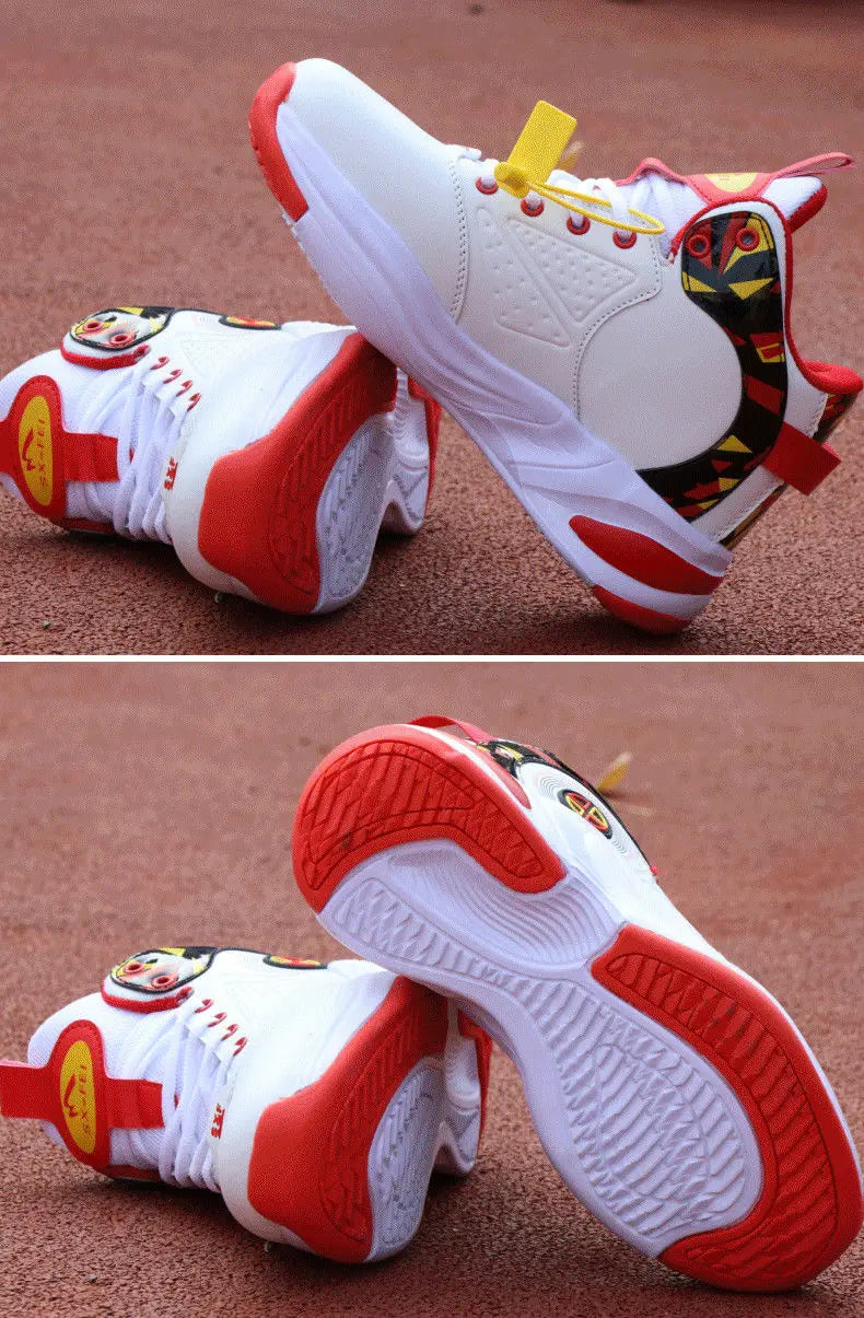 Men's High-Top Basketball Shoes New Wear-Resistant Sports Sneakers Athletic Outdoor Casual Training Boots