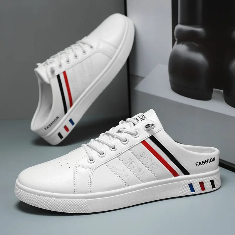 Summer Must-Haves High - End Men's Half Slippers, Fashion - Forward Flat Sneakers for Summer Designer Shoes Men