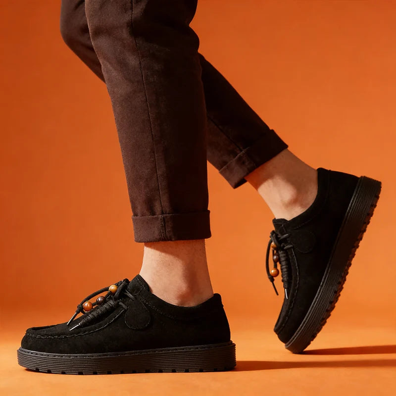 Men's Loafers and Slip-on Suede Leather Shoes Man Fashion 2026 Walking Sneakers Lightweight Driving Shoes Zapatillas De Hombre