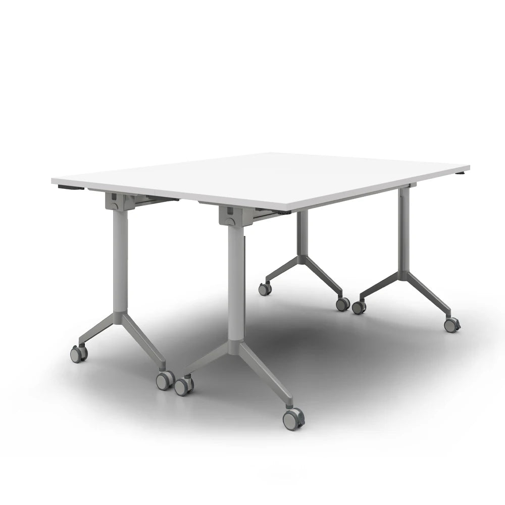 Modern Design Foldable Table With Wheels For Office For Business Meeting & Training Room Easy To Move & Store
