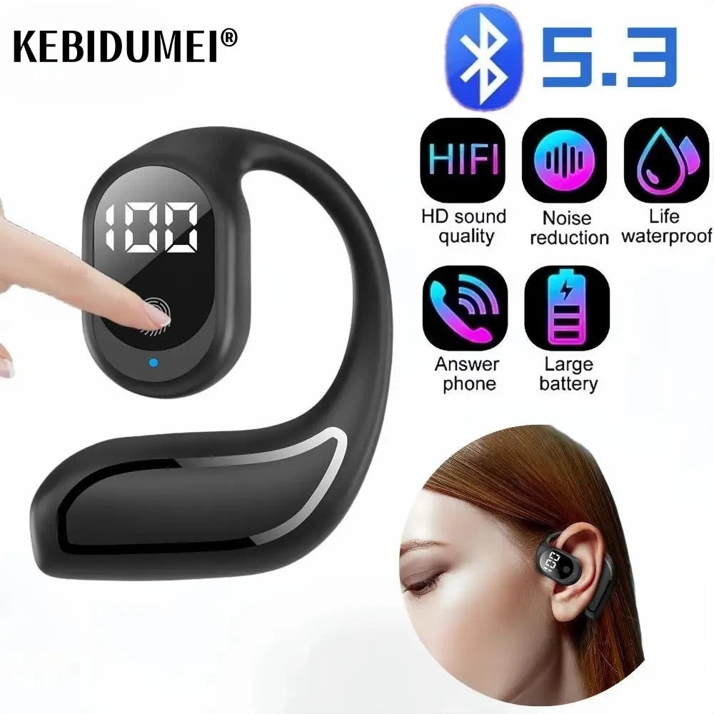Wireless Headphone Bluetooth 5.3 Headset Hands-free Noise Control Stereo Music Earphone With Mic Work On All Smartphone