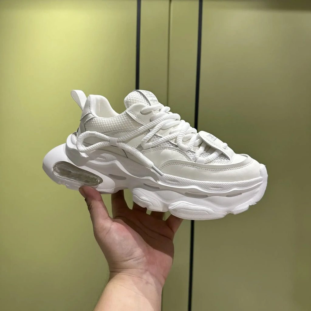 New Trendy Men's Shoes Thick Soled Tall Fashion Casual Shoes Comfortable Soft Soled Mountaineering Sports Shoes Sneakers Men