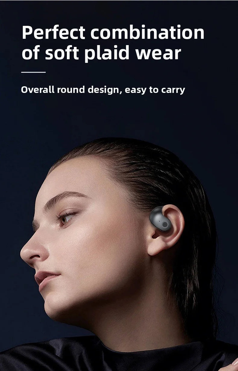 Bluetooth wireless headphones - bone conduction - touch control - non-intrusive earpiece - extremely long battery life