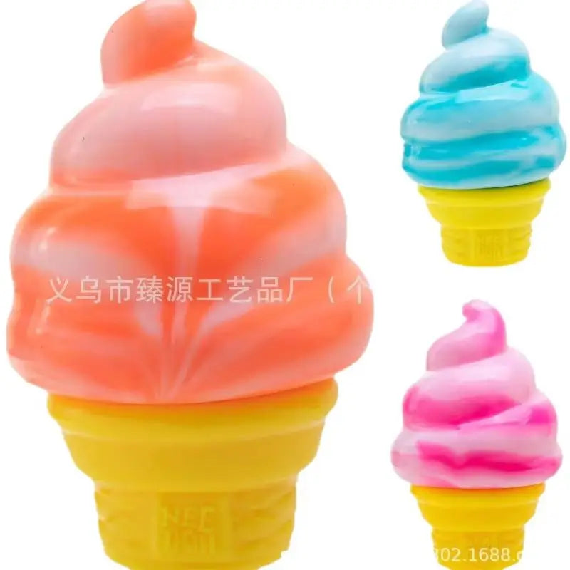 Needoh Nice Cube By Schylling Sensory Squeeze Toy Ice Cream Color Squishy Stress Relief Fidget Toys Children Adults Collectable