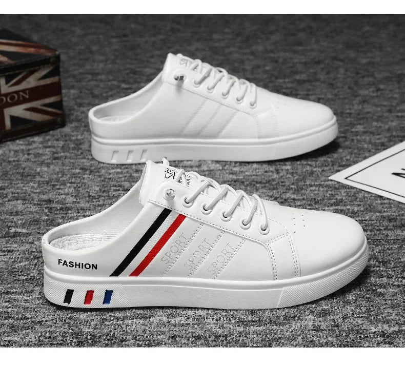 Summer Must-Haves High - End Men's Half Slippers, Fashion - Forward Flat Sneakers for Summer Designer Shoes Men