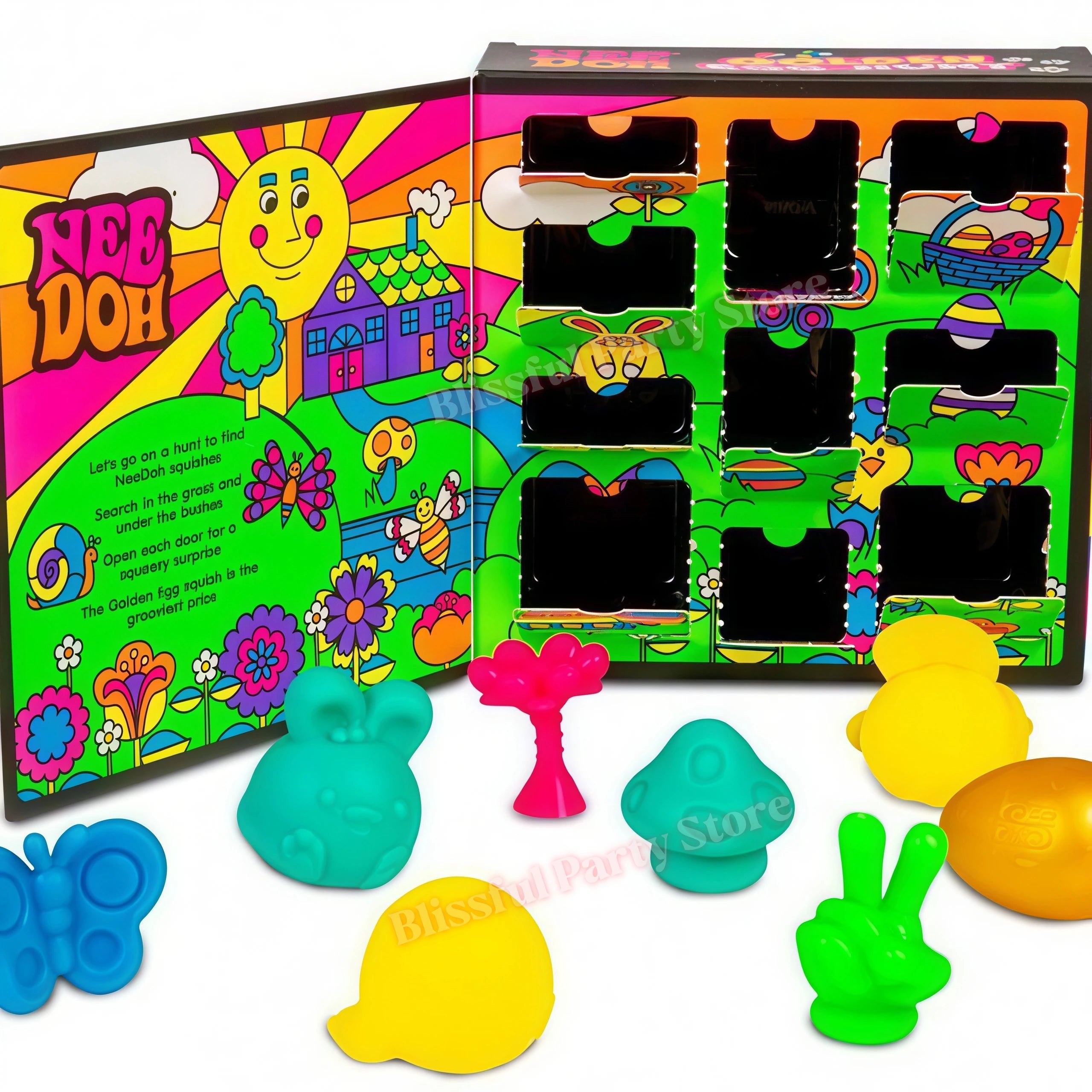 Needoh Nice Cube Sensory Stress Reliever Fidget Tool for Anxiety & Focus Desk Sensory Cube for Adults & Kids Party Favors Gifts
