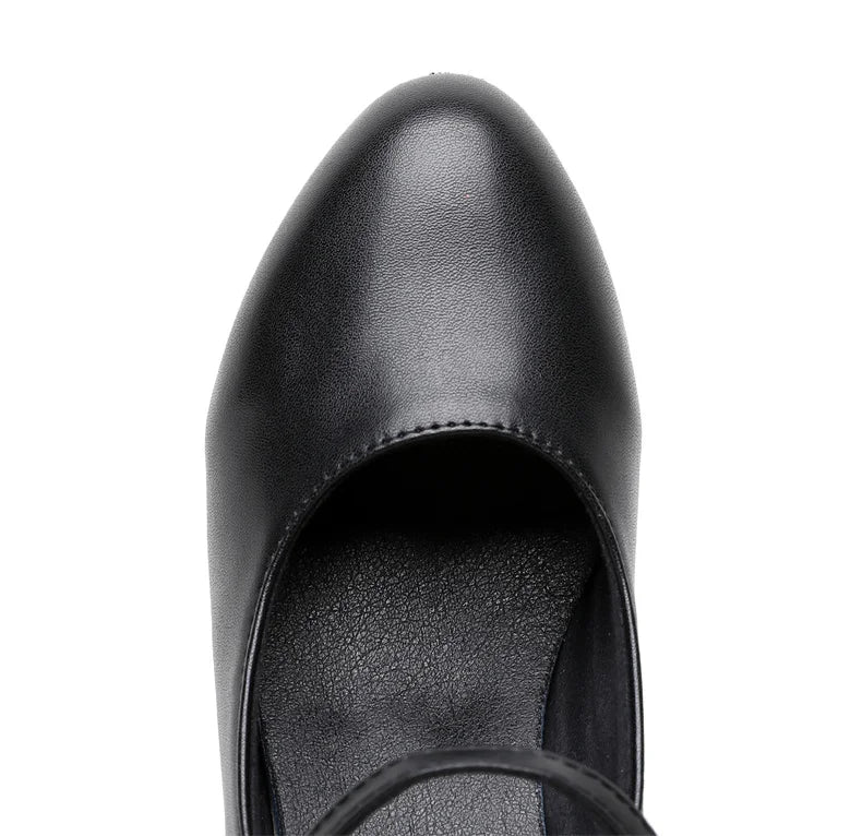 New women's dance shoes Latin party Social Dancing tango jazz elegant dance shoes closed toe black modern dance shoes 35-45