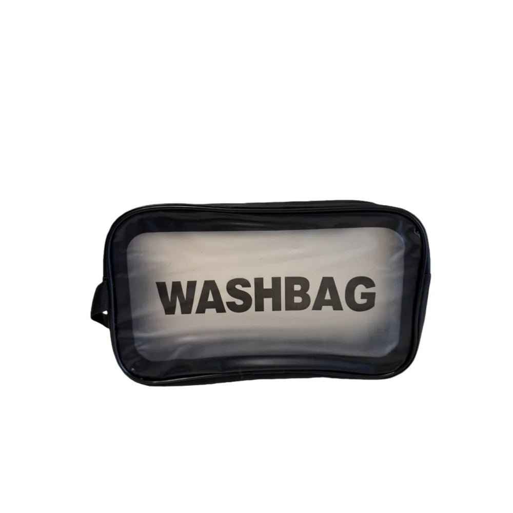 Portable Cosmetic Bag Large Capacity Dust Proof Make Up Storage Handbags PVC Fashion Transparent Travel Wash Bags