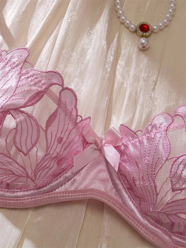Lingerie Women Set Ultrathin Bra Briefs Set Push Up Bra Sexy Lingerie Female Underwear Seductive Lenceria set Intimate Underwear