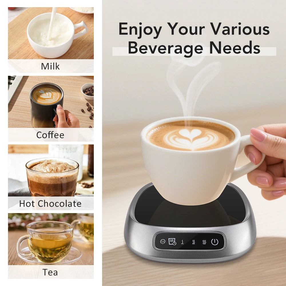 Cup Heater USB Coffee Mug Warmer Electric Milk Tea Cup Heating Coaster Cup Warmer For Home Office USB Voice Desk Cup Warmer