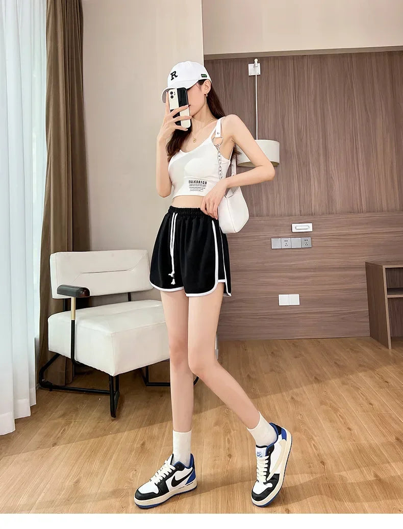 Summer Girl Shorts Streetwear Female Women Fitness Joggers Sports Running Breathable Plus Size Short Pants