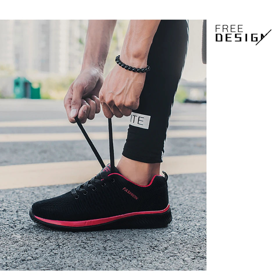 Men Running Spring Autumn Walking Loafers Fashion Casual Sports Shoes Breathable Light Men's Outdoor Shoes Plus Size38-48