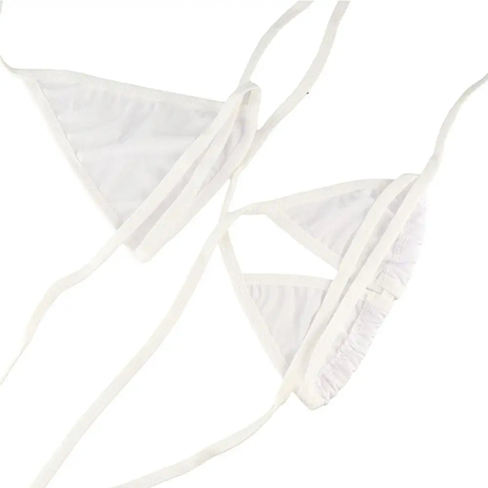Lingerie Women Bra G-String Tops Bikini Set Swimsuit Micro Swimwear