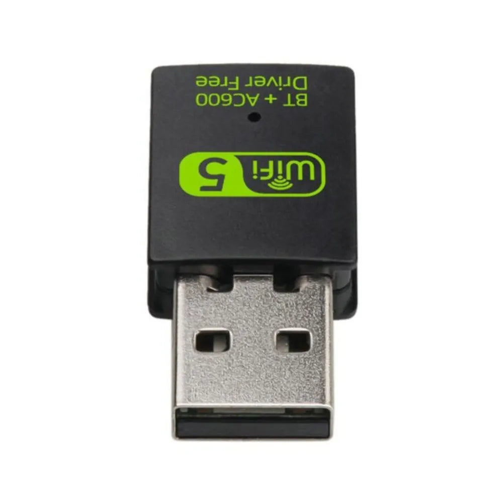 600Mbps Bluetooth 5.0 2 in1 Dongle Bluetooth USB2.0 Wifi Network Adapter Dual Band Free Driver Wireless Network Card Home Office