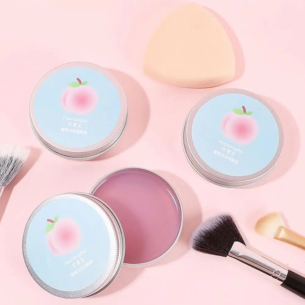 Makeup Brush Cleaner Soap /Silicone Mat, Deeply Cleans Cosmetic Color Removal for Synthetic & Natural Makeup Brushes & Sponges