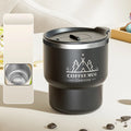 400ML Thermal Cup 304 Stainless Steel Double Layer Insulated Water Cup Office Milk Coffee Mug Student Portable Sealed Tumbler