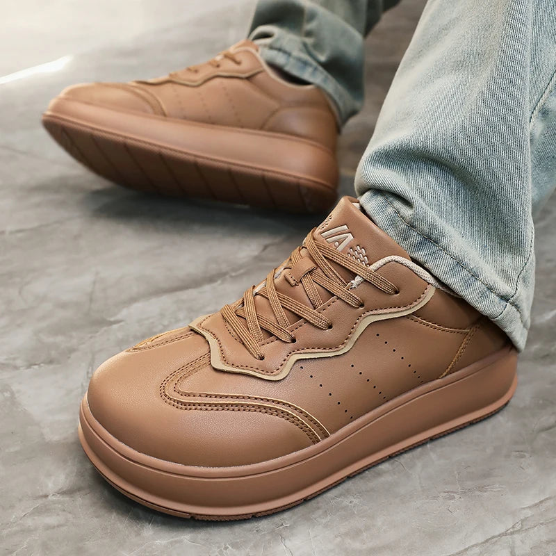 Outdoor Barefoot Shoes for Men Minimalist Comfortable Zero Soles Wide Toe Walking Shoes Platform Casual Sneakers Board Footwear