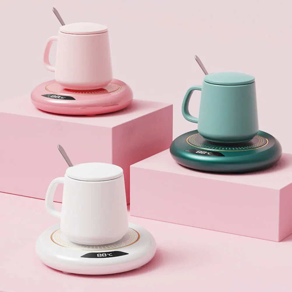 New USB Cup Warmer Coffee Mug Heating Coaster 3 Temperature Setting Thermostatic Hot Plate Milk Tea Water Heating Pad Cup Heater