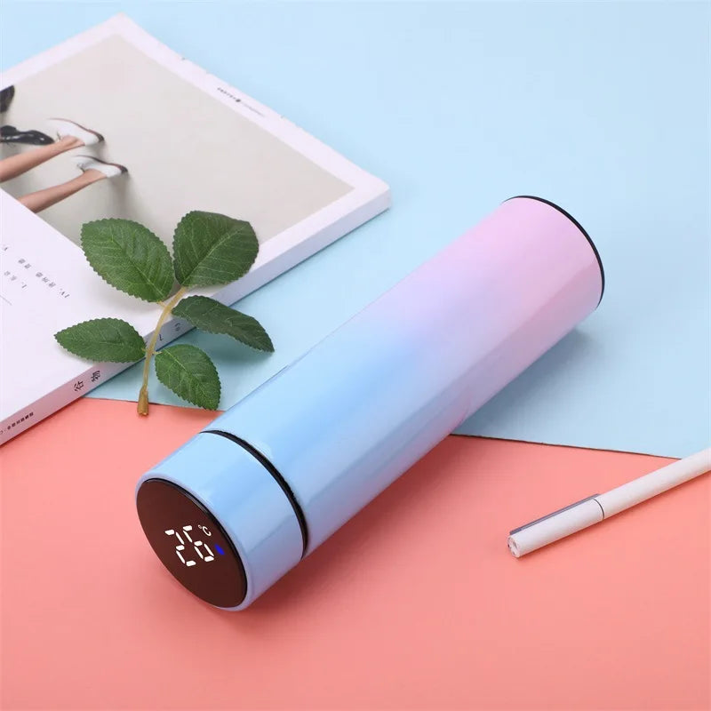 Custom Name Intelligent Digital Thermos Water Cup Touch Display Temperature Stainless Steel Creative Thermoses Coffee Mug Gifts