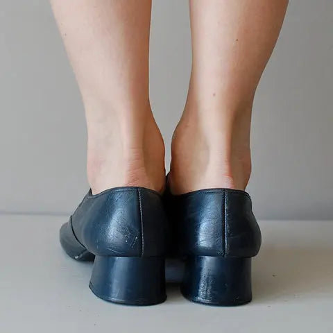 Women Shoes Low Heels Single Shoes Retro New Soft Sole Women Casual Shoes Thick Heels Work Mother Shoe Buckle Shallow High Heels