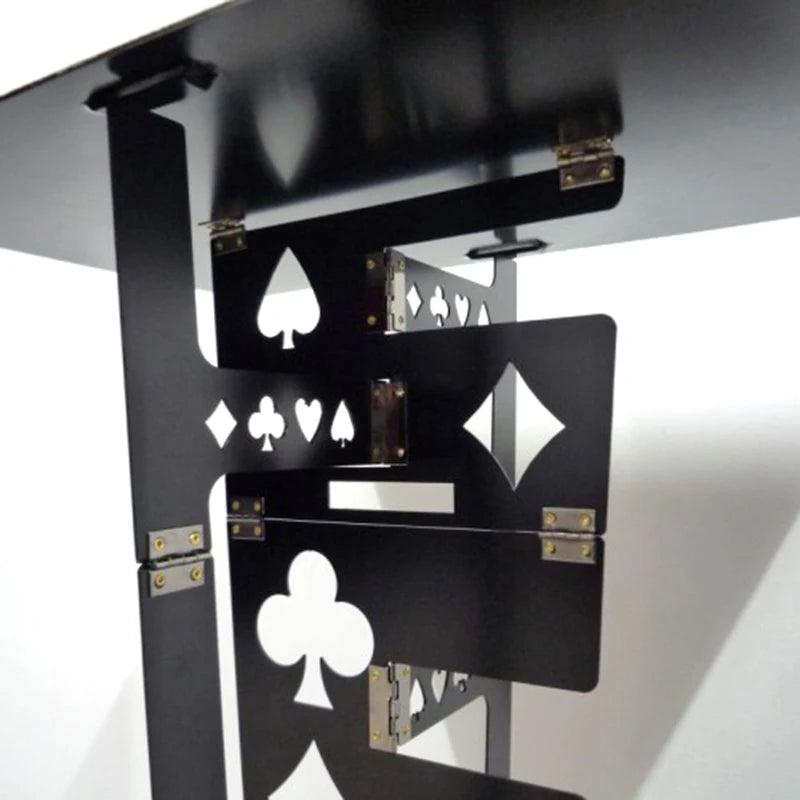 Folding Table - Aluminium Magic Tricks Metal Folding Table Black Magician's Table Stage Street Show Magia Accessories Easy Carry