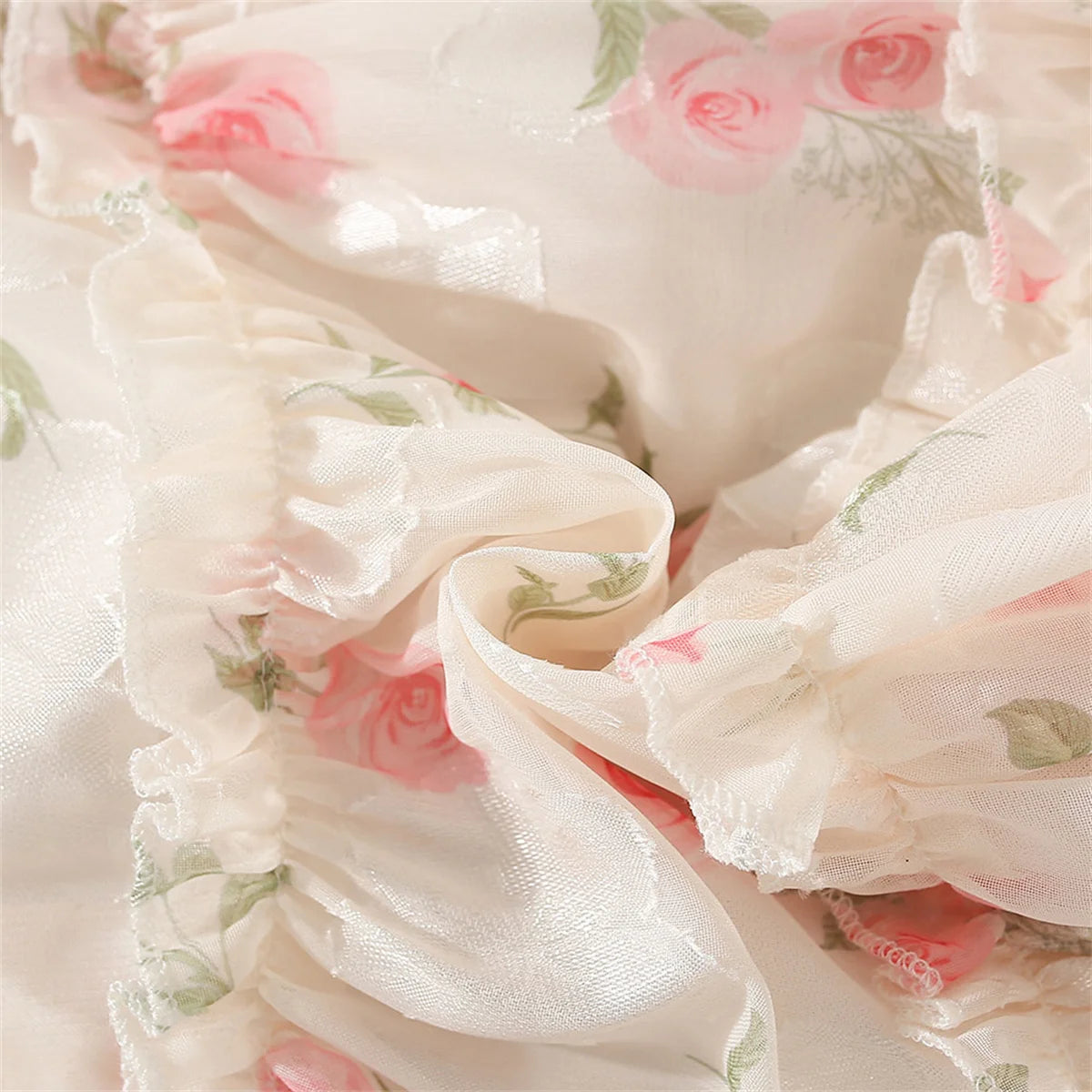 Summer Girls' Dress Strap Chiffon Cool Beach Skirt Beautiful Fragmented Flower Ladies Fashion Bow Sleeveless Skirt