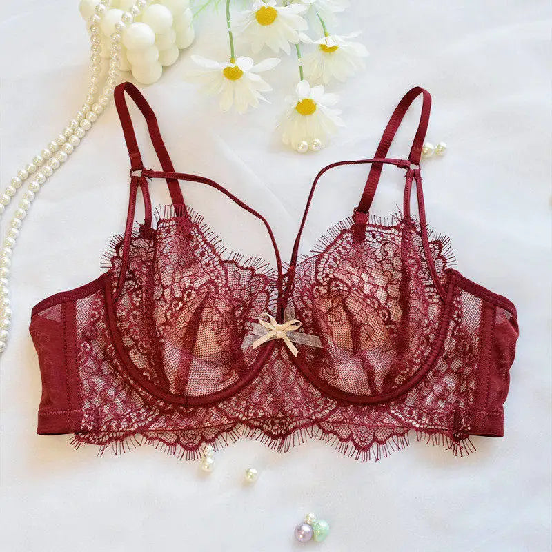 Lingerie Sexy Dentelle Ensemble, Ultra Fin Style Français, Bonnet Confort Anti Affaissement, Respirant Tailleur Confortable pour