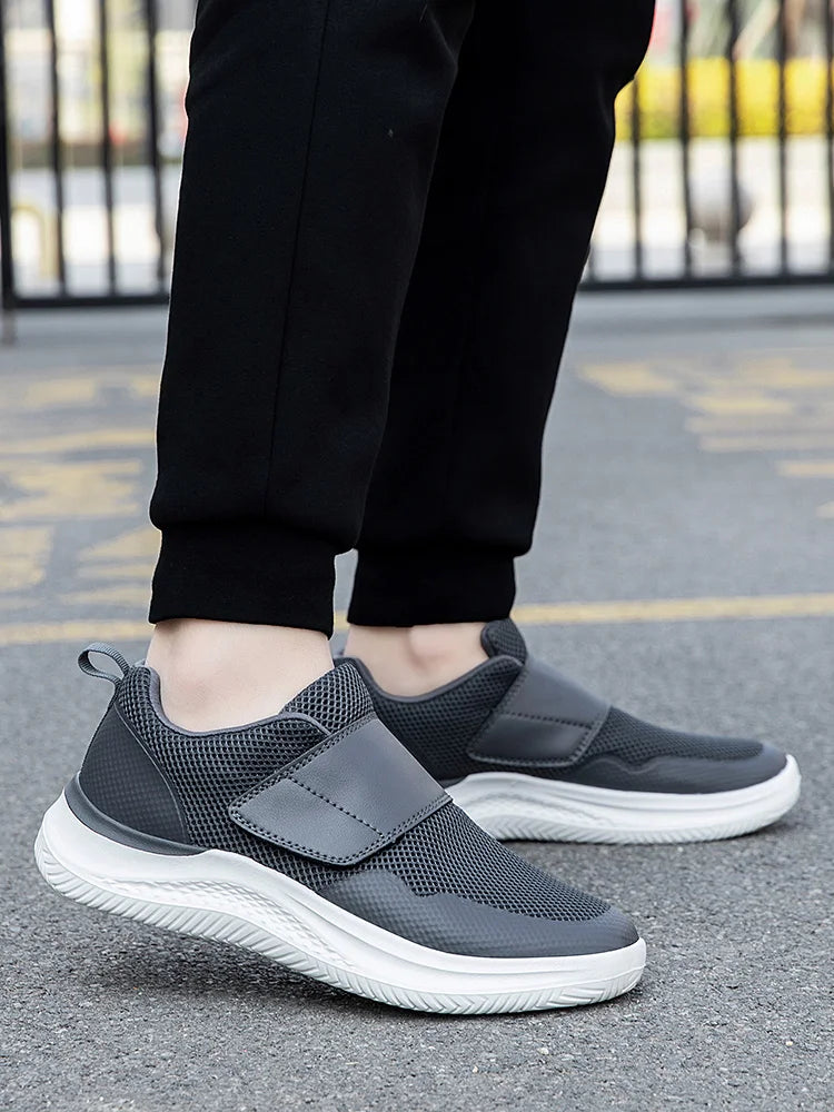 Men Orthopedics Wide Feet Swollen Walking Casual Shoes Thumb Eversion Adjusting Soft Comfortable Diabetic Man Shoes Big Size
