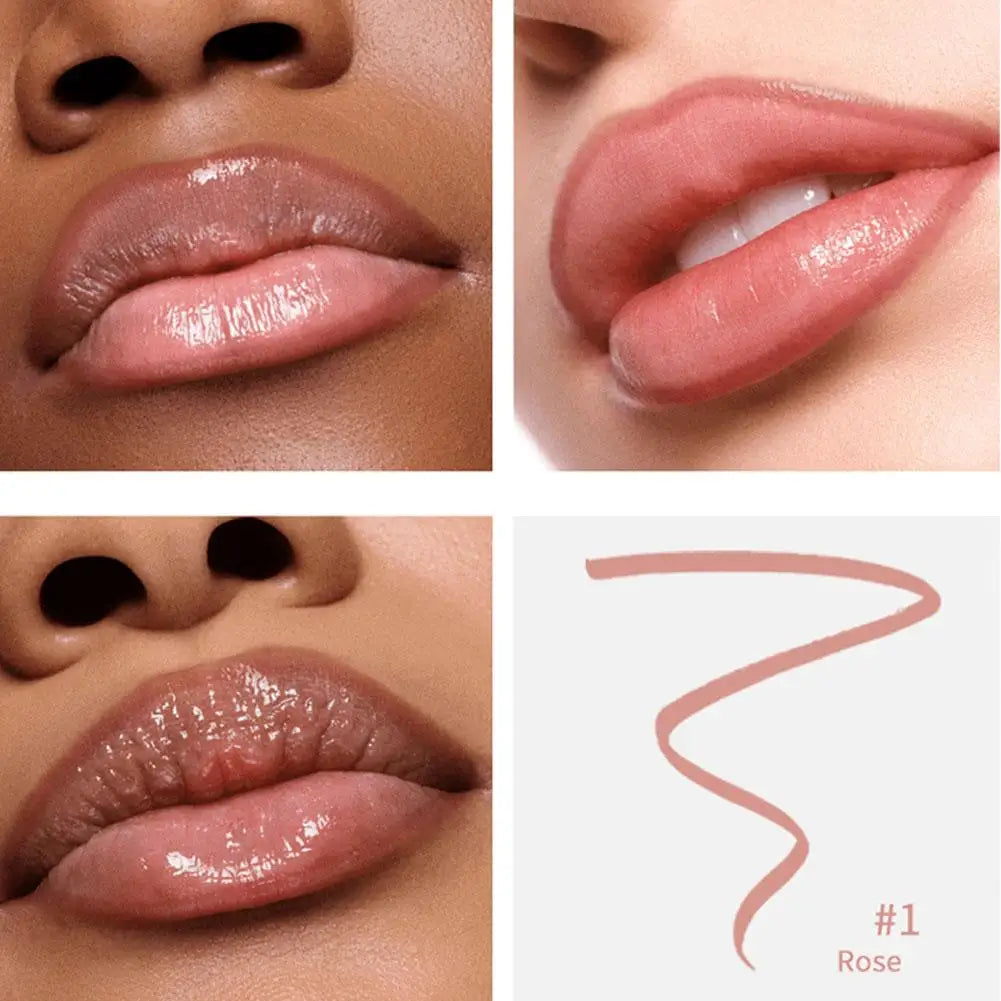 Waterproof Lip Liner Peel Off Tattoo Lipgloss Waterproof Long Lasting Matte Lip Tint Brown Contour Tear-off Lips Stain Cosmetic