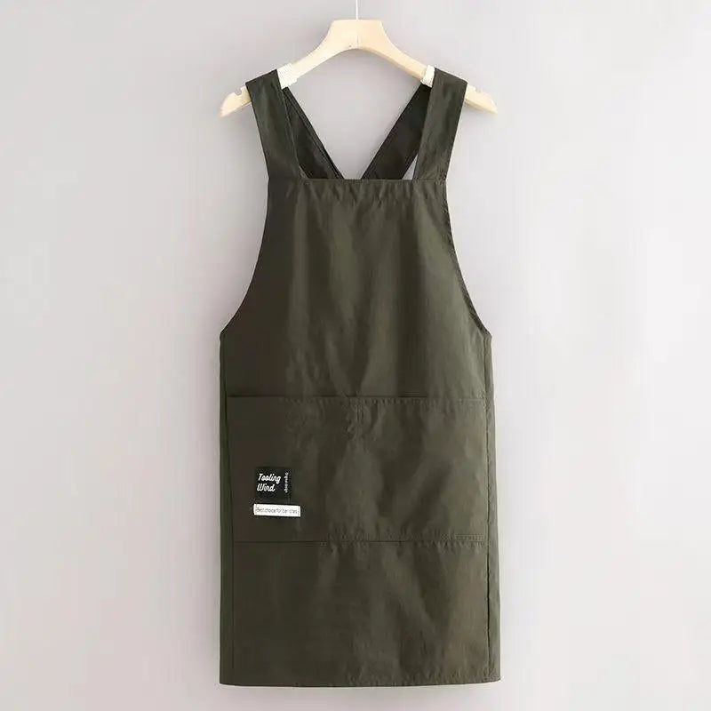 Home Cooking Aprons, Anti-Stain and Easy to Wear, Breathable Adult Kitchen and Restaurant Work Clothes
