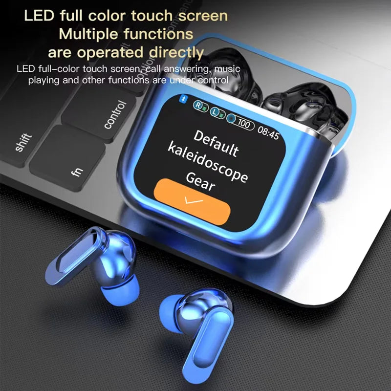 Bluetooth 5.4 Wireless Earphones LED Digital Display Gaming Headset Sport Headphones HiFi Sound Low Latency Earbuds